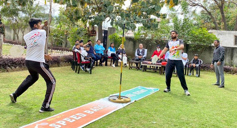 SSP RAILWAYS JAMMU SHILANDER SINGH HONOUR THE SPEED BALL PLAYERS